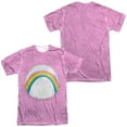 thumbnail image 1 of Care Bears Cheer Bear Unisex Adult Sublimated T Shirt (Large) White (Front/Back), 1 of 2