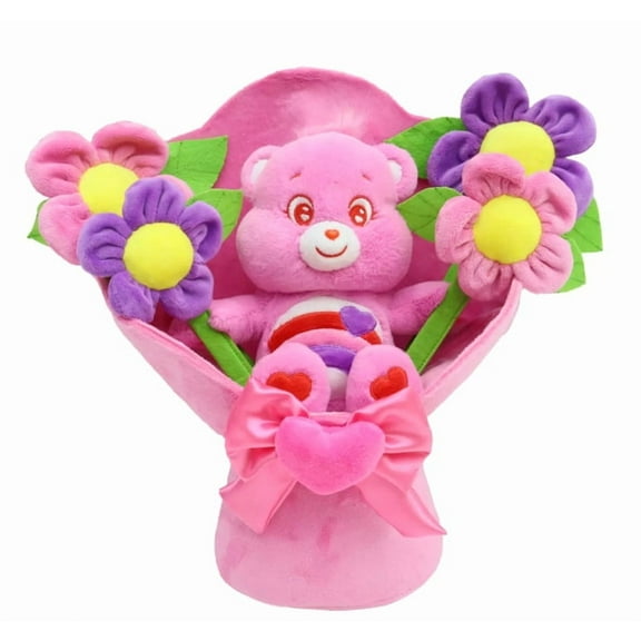 Care Bears Cheer Bear Valentine's Bouquet Plush 11.5"