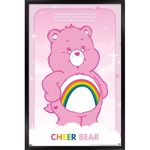 Care Bears - Cheer Bear Wall Poster, 14.725" x 22.375" Framed