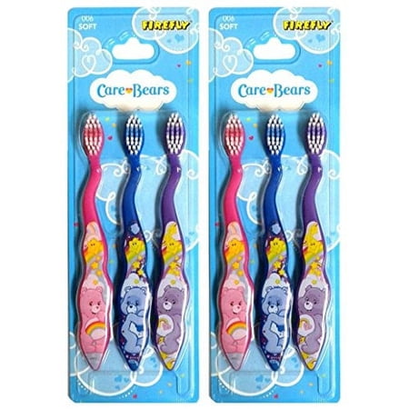 Care Bears Children's Soft Bristle Toothbrushes, 3 Pack (Pack of 2)