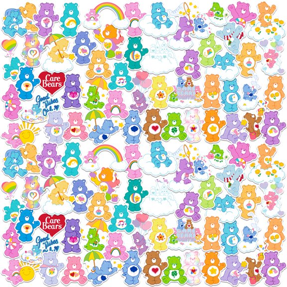 Care Bears Classic 100Ct Sticker Pack