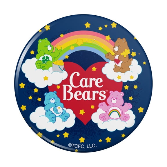 Care Bears Classic Logo Group Pinback Button Pin