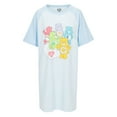 thumbnail image 1 of Care Bears Classic Women's Sleep Shirt Nightshirt Pajama, Blue, Large, 1 of 3