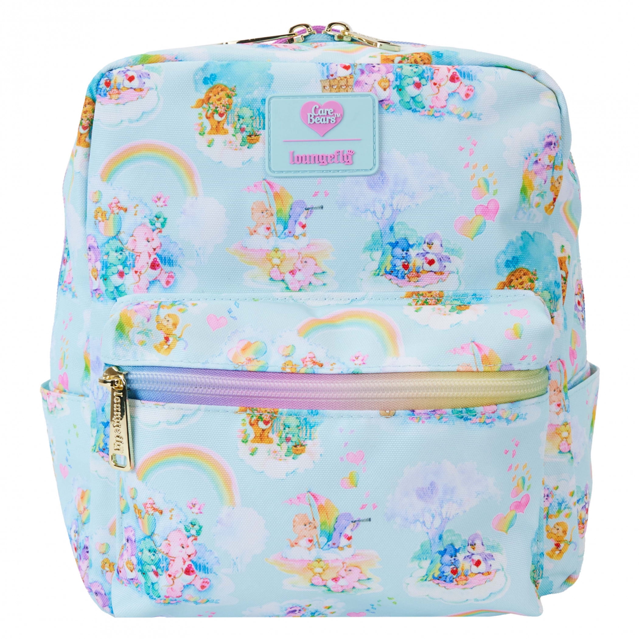 Care Bears 871177 Clouds All Over Print Square Mini Backpack