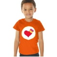 thumbnail image 1 of Care Bears Cousins Brave Heart Lion Belly Kids T Shirt (4) for Toddler Boys and Girls, Orange, 1 of 3
