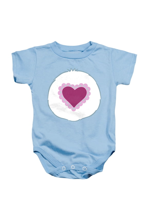 Cousins Gentle Heart Lamb Belly Unisex Infant Snap Suit for Baby, Light Blue, Large