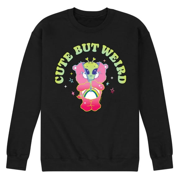Care Bears - Cute But Weird Cheer Bear Alien - Men's Crew Fleece Sweatshirt