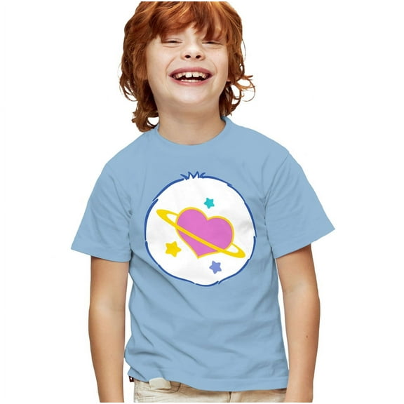 Care Bears Daydream Bear Belly Kids T Shirt for Youth Boys and Girls, Light Blue, X-Small