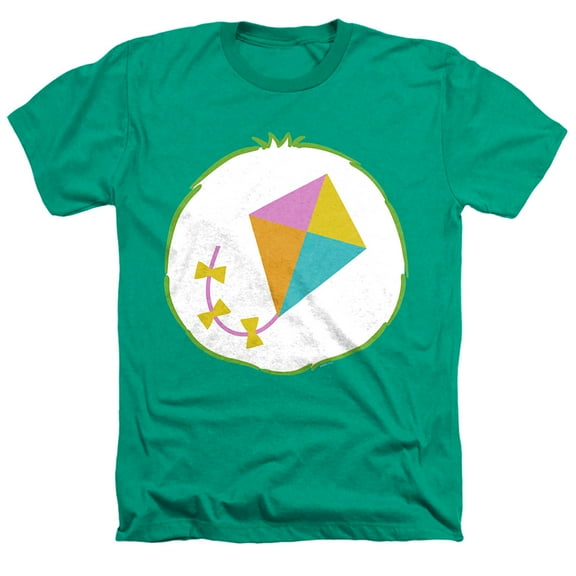Care Bears Do Your Best Bear Belly Unisex Adult Heather T Shirt, Kelly Green Heather, Large