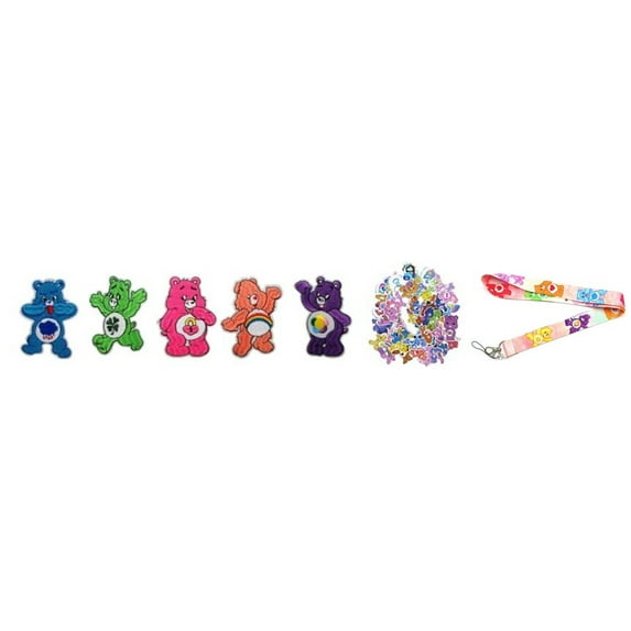 Care Bears Embroidered Patches, Stickers And Lanyard Gift Set