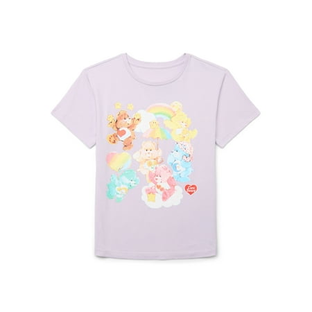 Care Bears Girls Short Sleeve Graphic T-Shirt, Sizes 4-16