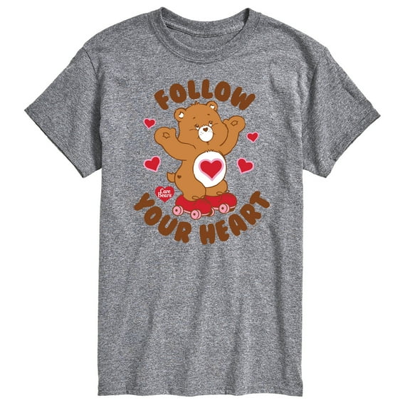 Care Bears - Follow Your Heart  - Men's Short Sleeve Graphic T-Shirts