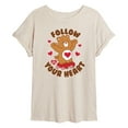 thumbnail image 1 of Care Bears - Follow Your Heart  - Women's Oversized Graphic T-Shirts, 1 of 5