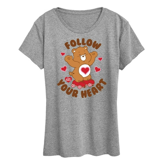 Care Bears - Follow Your Heart - Women's Short Sleeve Graphic T-Shirt