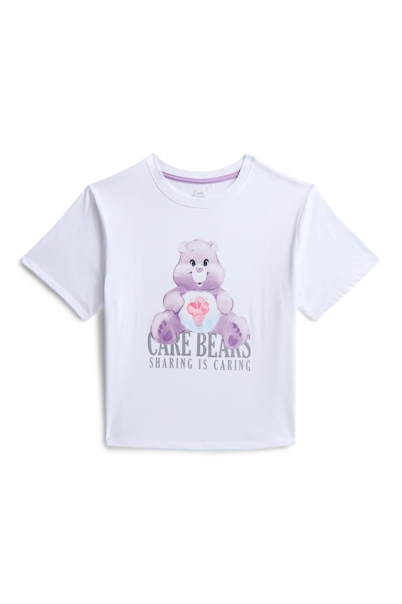Girls Embellished Graphic Tee with Short Sleeves, Sizes 4-16