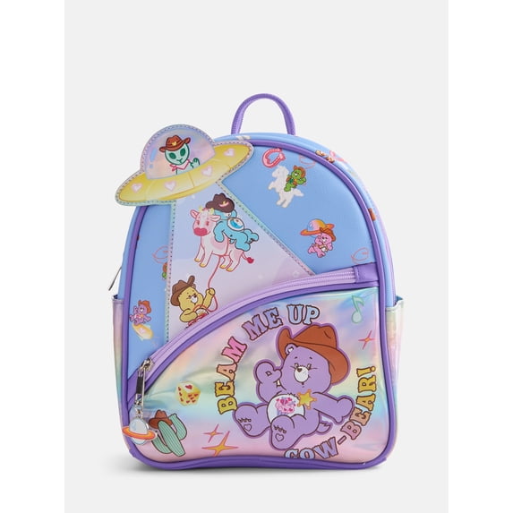 Care Bears Girls 10.5" Beam Me Up Mini Backpack, Purple