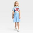 thumbnail image 1 of Care Bears Girls Americana USA Flag Costume Dress with Hood for Small 6/7, 1 of 3