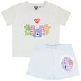 thumbnail image 1 of Care Bears Girls Casual 2-Piece Set - Short Sleeve Graphic T-Shirt and Shorts Bundle for Kids (Sizes 7-14), 1 of 13