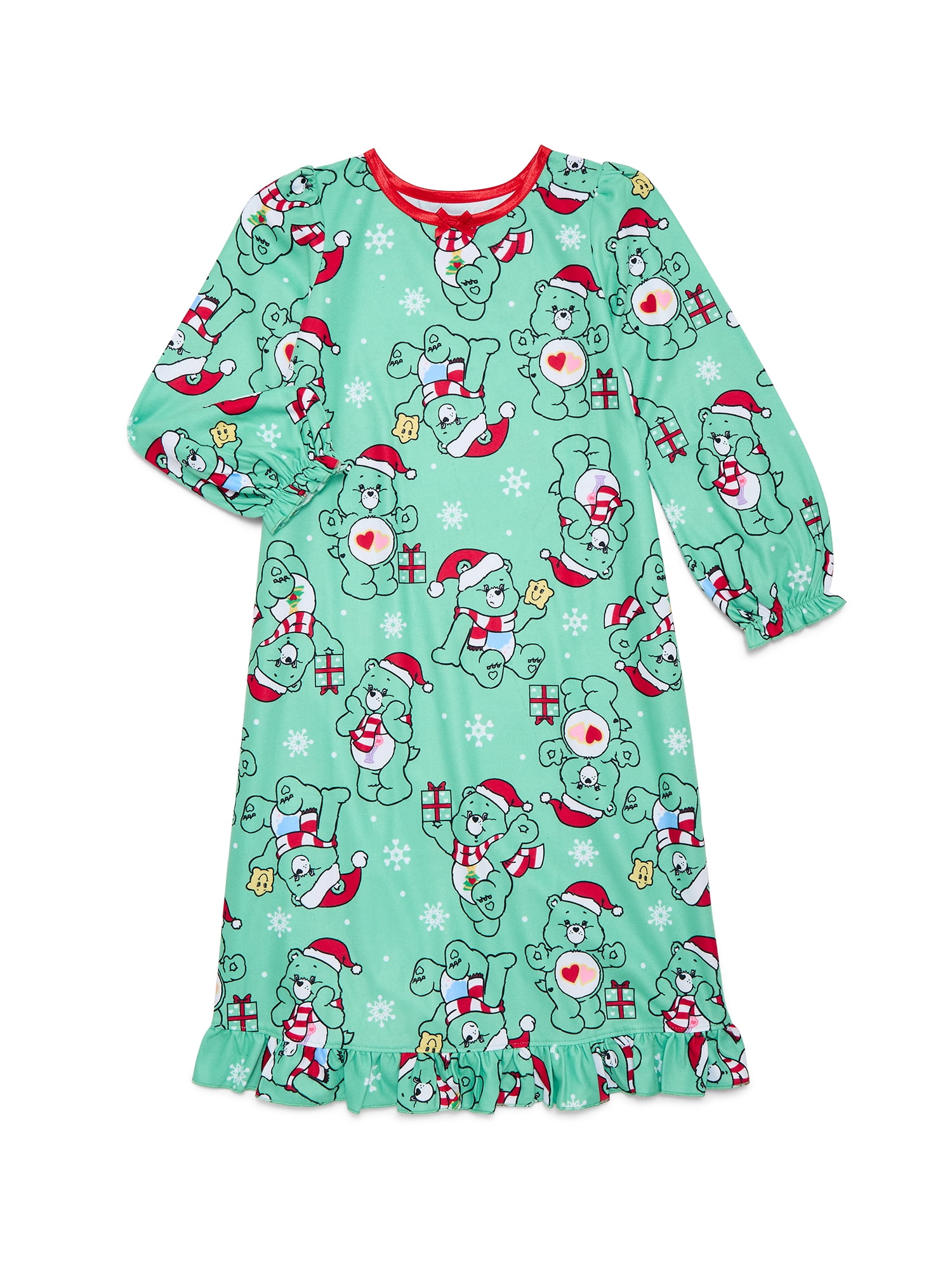 Care Bears Girls Christmas Pajama Nightgown, Sizes 4-12