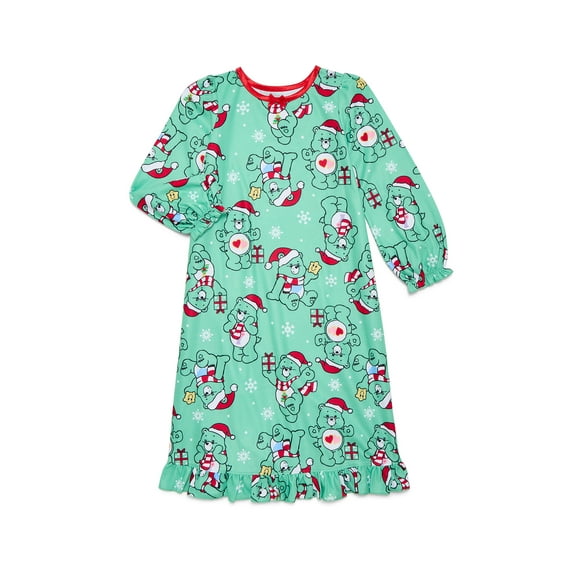Care Bears Girls Christmas Pajama Nightgown, Sizes 4-12