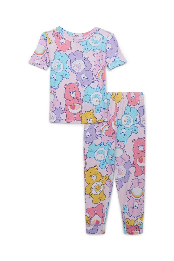 Girls Graphic Pajama Top and Bottoms Set, 2-Piece, Sizes 4-10