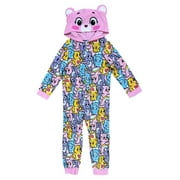 CARE BEARS Girls’ Hooded Blanket Sleeper, Sizes 4-12
