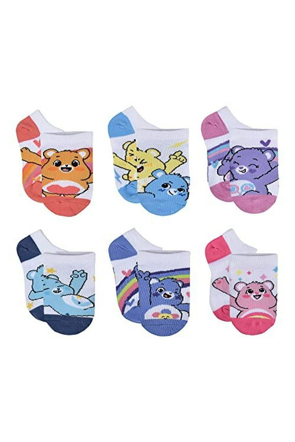 Girls' No Show Socks, White, 45085