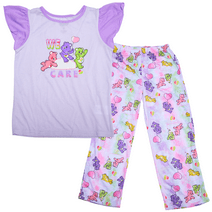 Care Bears Girls’ Top and Pants Pajama Set, 2-Piece, Sizes 4-10