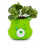 Care Bears Good Luck Bear 5-Inch Ceramic Mini Planter With Artificial Succulent