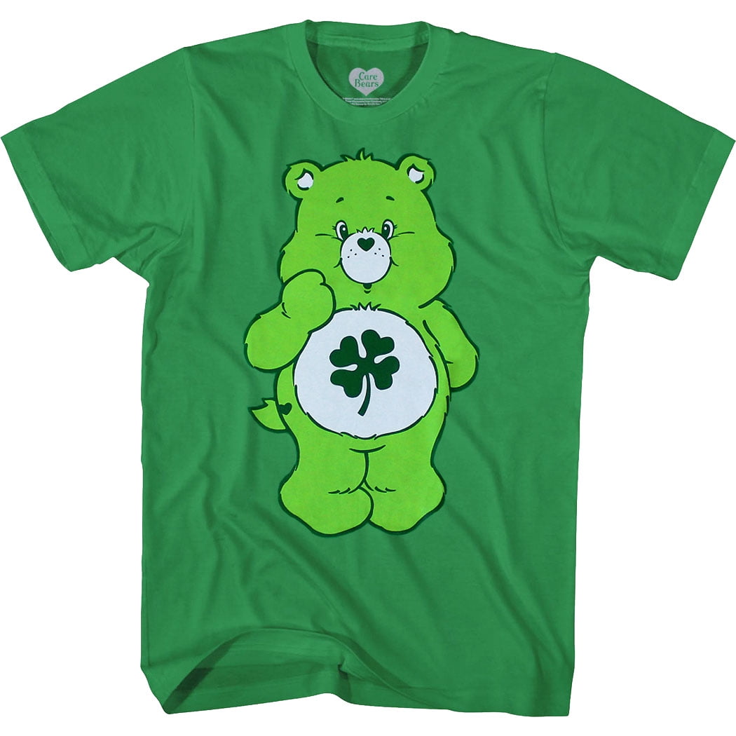 洋服通販 - 新作アイテムを Care Bears Adult T-Shirt: Good Luck Bear, 100% Cotton, Green その他