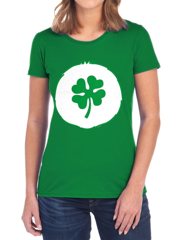 Good Luck Belly Women's T Shirt (X-Large) Kelly Green