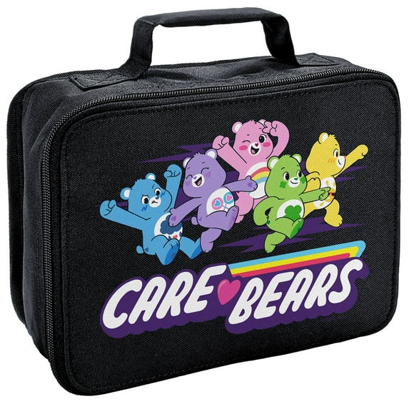 Care Bears Group Insulated Soft Sided Lunch Box - Reusable Lunch Bag For School Office Work, BPA Free, 10"x8"