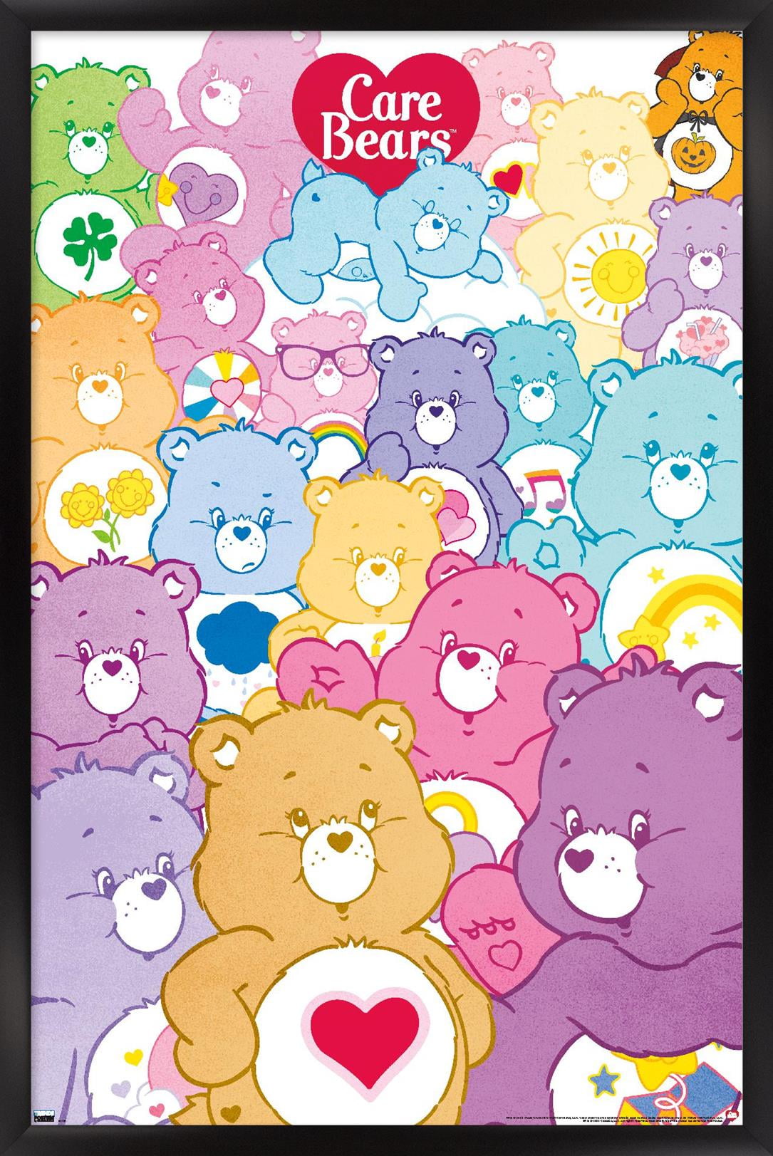 Care Bears - Group Wall Poster, 14.725" x 22.375" Framed