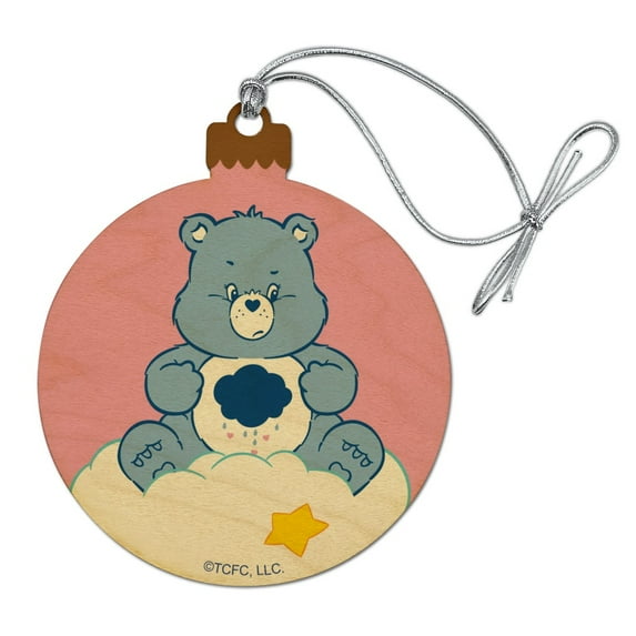 Care Bears Grumpy Bear Wood Christmas Tree Holiday Ornament