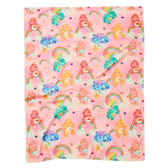 Care Bears Heart Plush Blanket, 62 x 90 Inches, Lightweight Throw