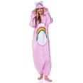 thumbnail image 1 of Care Bears Womens Pajama Cheer Bear Hooded Union Suit Footless Sleeper One Piece Costume, 1 of 7
