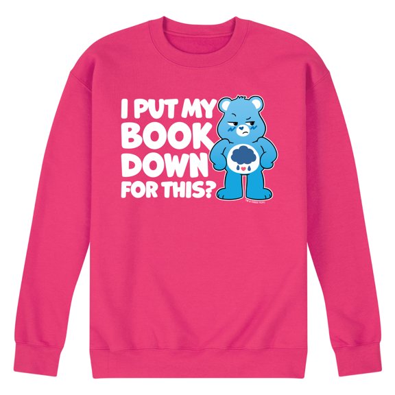 Care Bears - I Put My Book Down For This Grumpy - Men's Crew Fleece Sweatshirt