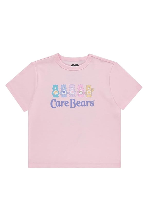 Women's Shirt, Classic Printed Cheer Friend Care Bears T-shirt Light Pink - S