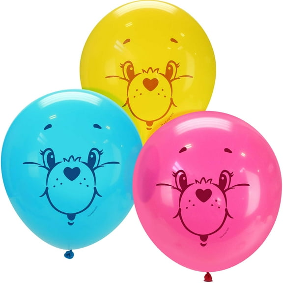 Prime Party Care Bears Latex Balloons, Party Decor  10 in, 12 Count
