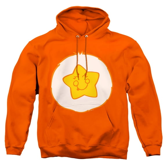 Care Bears Laugh A Lot Bear Belly Adult Pull-Over Hoodie, Orange, 2X-Large