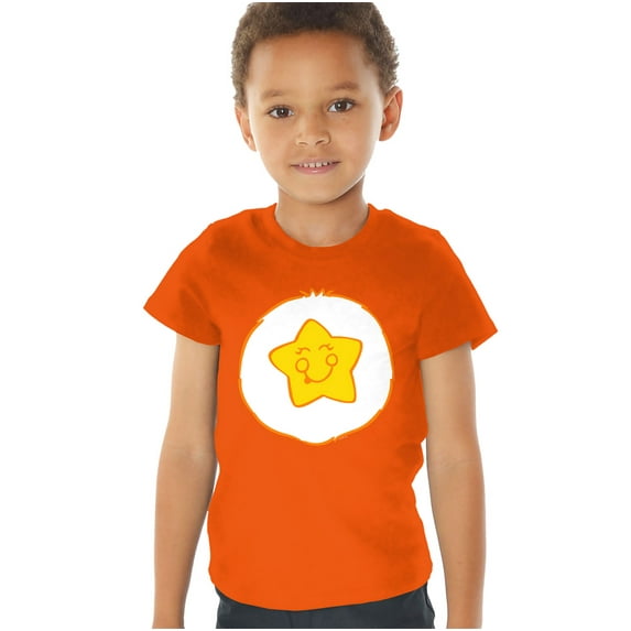 Care Bears Laugh A Lot Bear Belly Kids T Shirt (3) for Toddler Boys and Girls, Orange