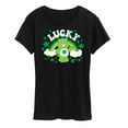 thumbnail image 1 of Care Bears - Lucky -  Women's Short Sleeve Graphic T-Shirt, 1 of 5