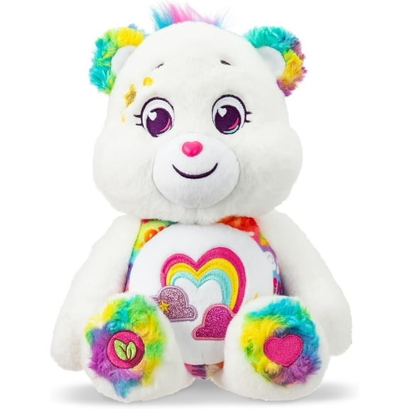 Care Bears Medium Plush - True Friend Bear - Perfect Stuffed Animal Holiday, Birthday Gift, Super Soft and Cuddly  Good for Girls and Boys, Employees, Collectors