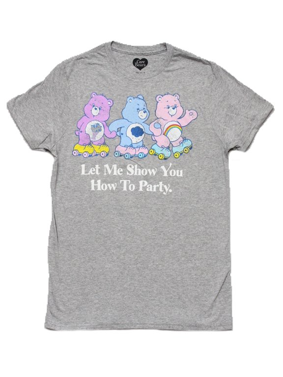 Care Bears Mens T-shirt -Let Me Show You How to Party (Large)