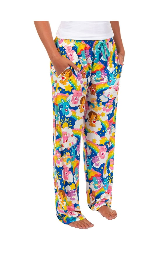 Care Bears Pajama Pants Adult Rainbow Cheer Swift Heart Rabbit Wish Share PJs