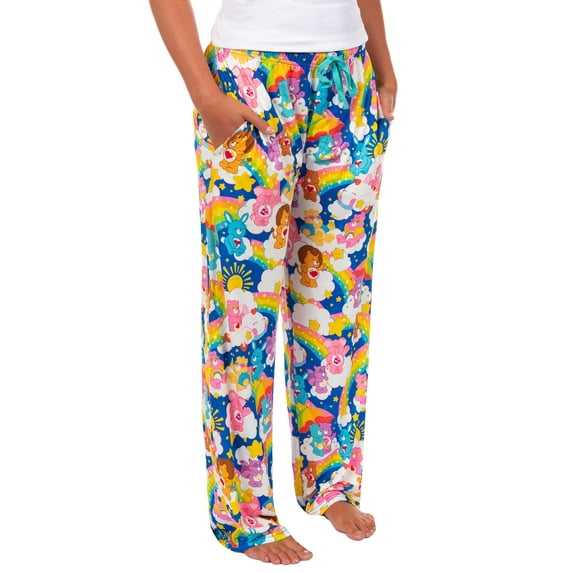 Care Bears Pajama Pants Adult Rainbow Cheer Swift Heart Rabbit Wish Share PJs
