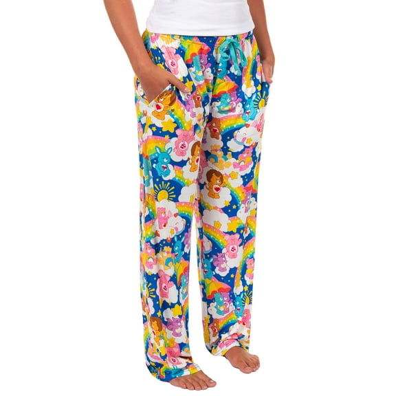 Care Bears Pajama Pants Adult Rainbow Cheer Swift Heart Rabbit Wish Share PJs