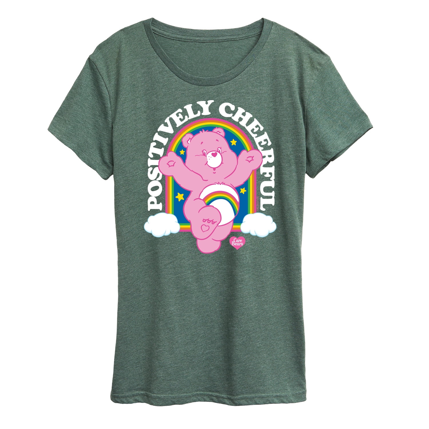 Care Bears Adult T-Shirt: Good Luck Bear, 100% Cotton, Green