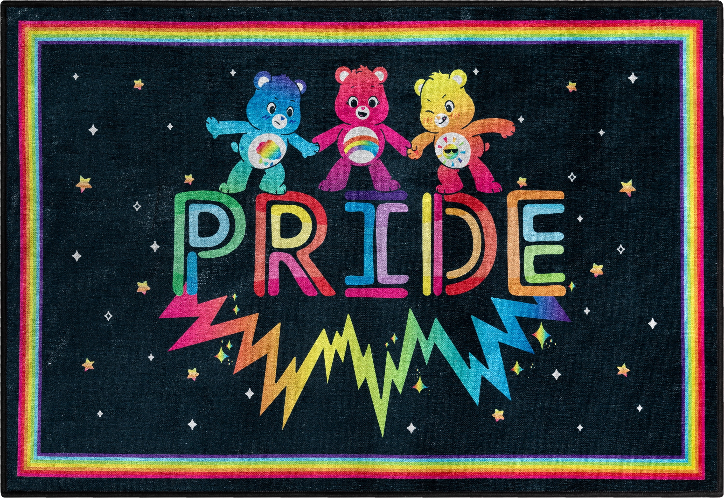 Original Grumpy Bear Rug Care Bears Pride 2' x 3' Multi Area Rug by Well Woven - Walmart.com