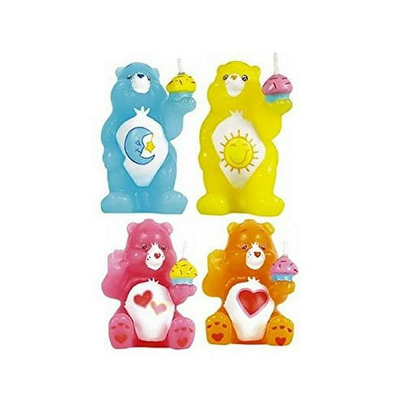 Care Bears Rainbow Sculpted Party Candles 4 Pack